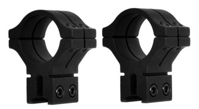 BKL 1 inch Rings, 14mm Dovetail, Double Strap, Matte Black
