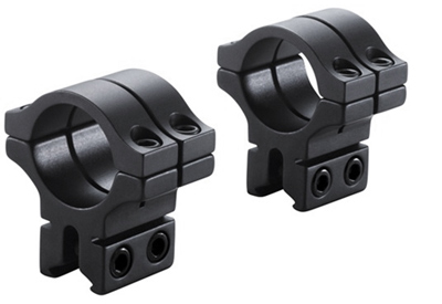 BKL 30mm Rings, 3/8 inch or 11mm Dovetail, Double Strap, Matte Black