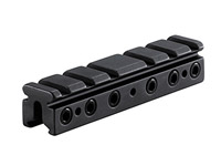 BKL 3/8 inch or 11mm Dovetail to Weaver Adapter, 4 inch Long, Matte Black