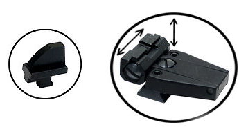 Beretta Front & Rear Sights<br> Fits Beretta M92FS Pistol
