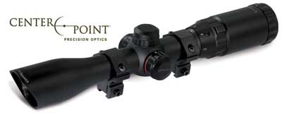 CenterPoint Adventure Class 2-7x32 Rifle Scope, Illuminated Mil-Dot Reticle, 1/4 MOA, 1 inch Tube, Weaver Rings