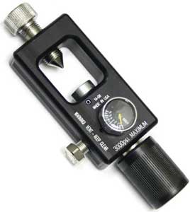 Scuba Yoke Fill Station, Java 5000 psi Gauge, Fits Airforce Rifles