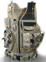 UTG Deluxe Tactical Vest with Quick Draw Holster, Pouch and Belt, Left-handed, Army Digital