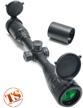 Leapers 5th Gen 3-9x40 AO Mil-Dot Rifle Scope with R/G, 1" Tube