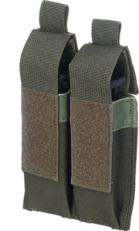 UTG Web System Double Pistol Mag Pouch, Green

