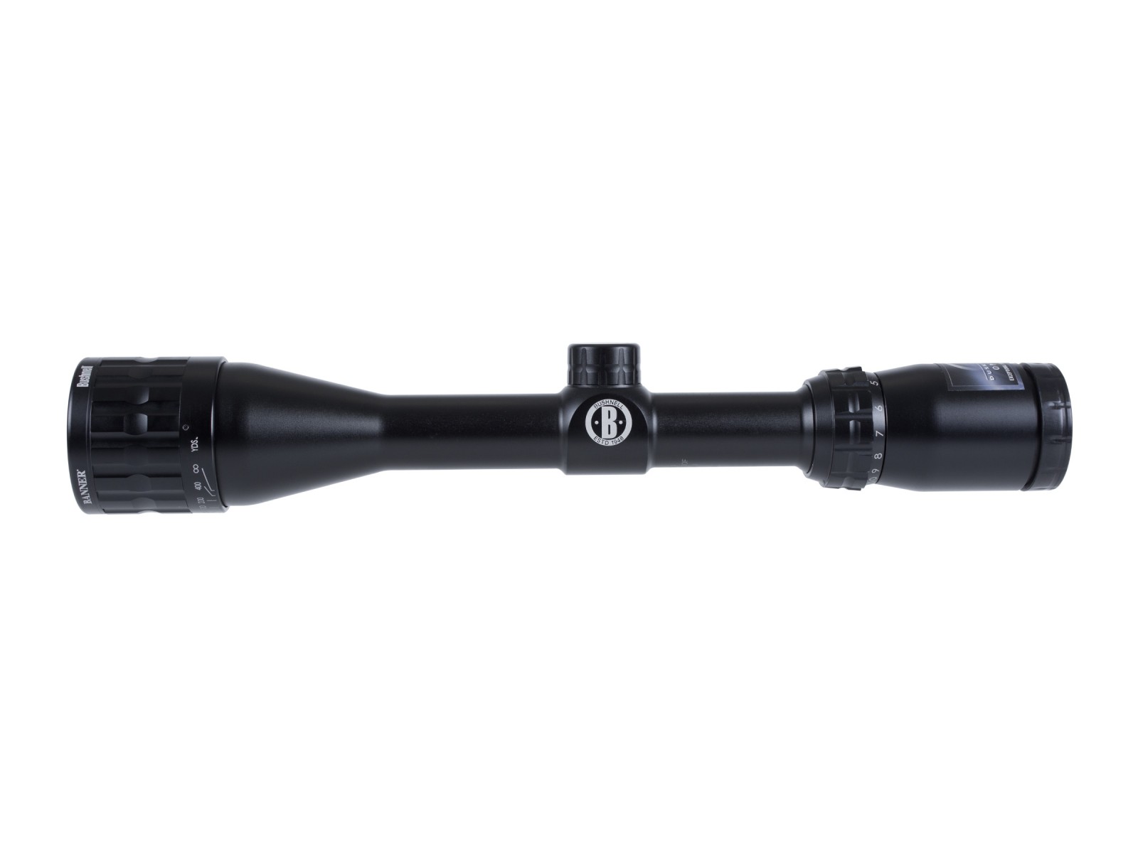 Bushnell Banner 412x40 AO Rifle Scope, MultiX Reticle, 1/4 MOA, 1