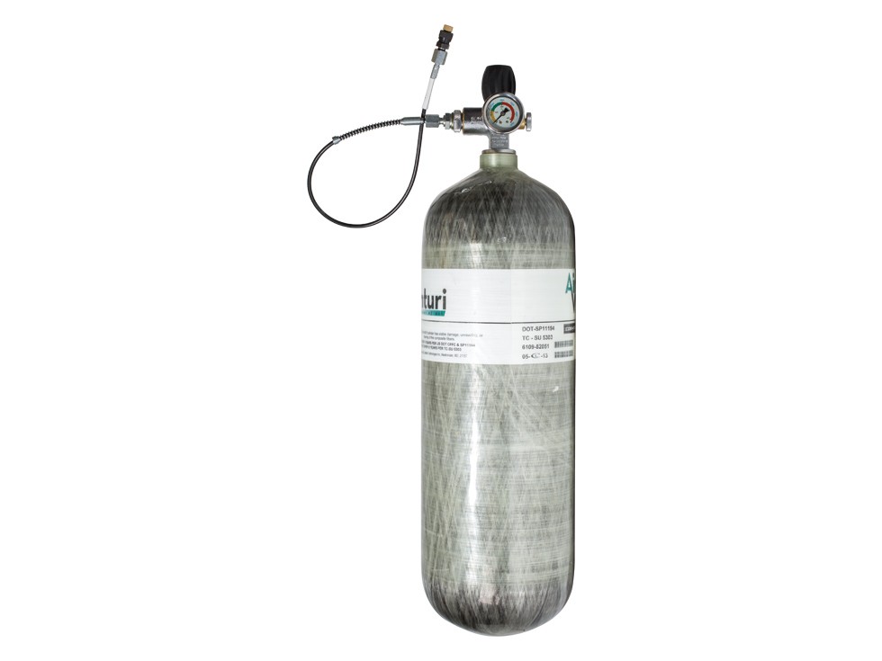 Air Venturi Carbon Fiber Charging Station, 4500 psi, 98 cu ft. Scuba