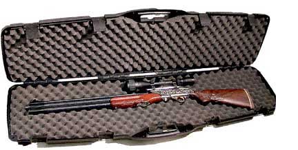 Plano vertical single scoped rifle hard case