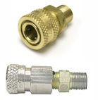 Female quick-disconnect adapter with male thread