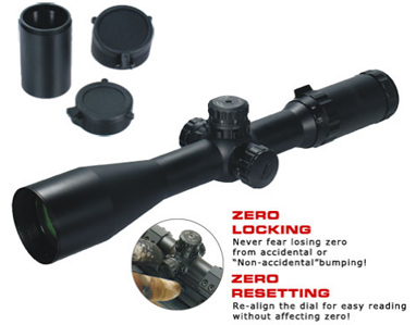 Leapers Accushot 1.5-6x44mm CQB Rifle Scope, Illuminated Crosshair Reticle, 1/4 MOA, 30mm Tube