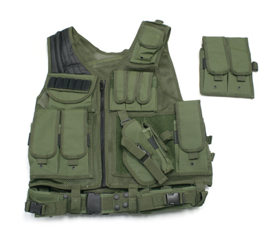 UTG AIRSOFT Deluxe Tactical Vest (OD Green)