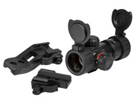 1x26mm ITA Combat Red/Green Dot Sight, 1/2 MOA, 30mm Tube, Quick-Detach Low & High Weaver/Picatinny Mounts
