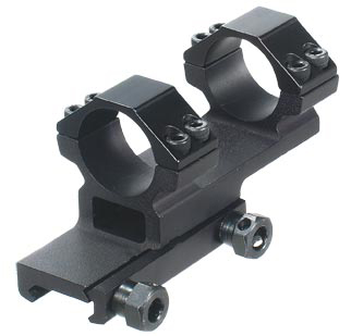 Leapers Accushot 1-Pc Offset Mount w/1 inch Rings, Weaver/Picatinny Mount
