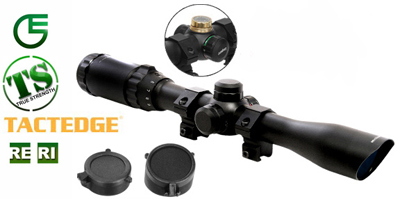 Leapers 5th Gen 3-9x32 Rifle Scope, Illuminated Mil-Dot Reticle, 1/4 MOA, 1 inch Tube, 11mm Dovetail Rings