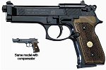 Beretta 92FS, Blue, Wood Grips