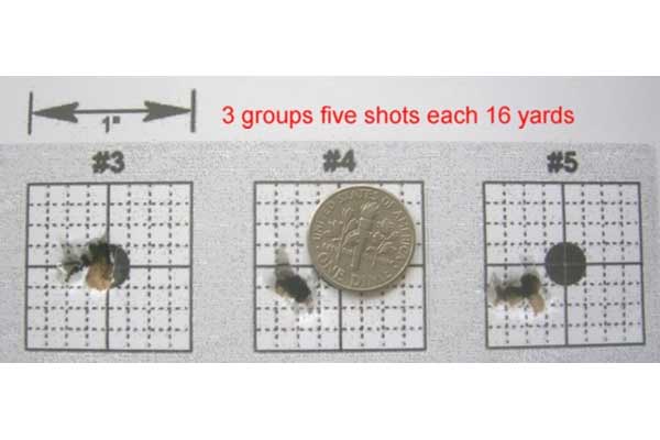 3 groups 5 shots each marauder
