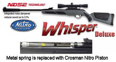 Gamo Whisper Deluxe with Nitro Piston Air rifle