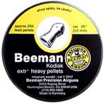 Beeman Kodiak Extra Heavy .20 Cal, 13.32 Grains, Pointed, 200ct