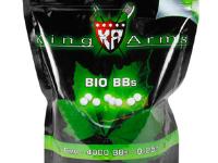 King Arms 6mm Biodegradable Airsoft BBs, 0.25g, Green, 4000 Rds