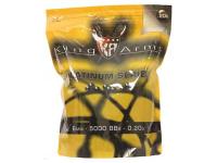 King Arms 6mm Platinum Series Airsoft BBs, 0.20g, 5,000 Rds, Black