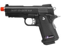WE Baby Hi-Capa 3.8 Wave Airsoft Pistol, Black Airsoft gun