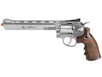 Dan Wesson CO2 Airsoft Revolver, Silver, 8 inch Airsoft gun