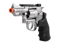 Black Ops / WG CO2 Airsoft Revolver, Silver, 2.5 inch Airsoft gun