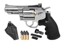Dan Wesson 2.5 inch CO2 Pellet Revolver Kit, Silver Air gun