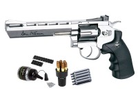 Dan Wesson 6 inch CO2 BB Revolver Kit, Silver Air gun