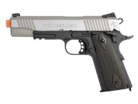 Cybergun Colt Government 1911 Airsoft GBB Pistol, Silver Slide/Black Airsoft gun