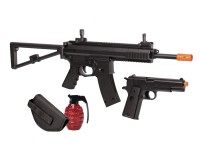 Crosman AREKT Elite Commado Airsoft Rifle & Pistol Kit, Blac Airsoft gun