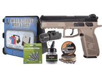ASG CZ P-09 Duty CO2 Pistol, DT-FDE Kit Airsoft gun