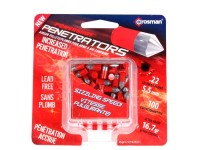 Crosman PowerShot Red Flight Penetrator Pellets, .22 Cal, 16.7 Grains, Lead-Free, 100ct