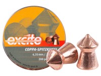 Haendler & Natermann H&N Excite Coppa-Spitzkugel Pellets, .25 Cal, 24.54 Grains, Pointed, 200ct