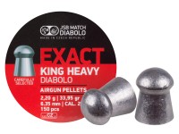 JSB Diabolo Exact King, .25 Cal, 33.95 Grains, Domed, 150ct