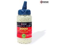 Crosman 6mm plastic airsoft BBs, 0.12g, 2,000 rds, glow in the dark