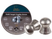 Haendler & Natermann H&N Field Target Trophy Green .177 Cal, Lead-Free, 5.56 Grains, Domed, 300ct