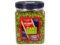 Crosman 6mm Plastic Airsoft BBs, 0.12g, 10,000 Rds, Camo