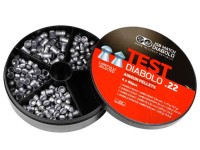 JSB Match Diabolo Test Sampler, .22 Cal, Round Nose & Pointed, 4 Pellet Types, 240ct