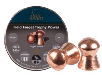 Haendler & Natermann H&N Field Target Trophy Power Copper Plated, .22 Cal, 14.66 Grains, Round Nose, 200ct
