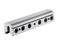 BKL 3/8 inch or 11mm Tri-Mount Dovetail Riser Mount, 4 inch Long, Silver
