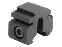BKL Single 3/8 inch or 11mm Tri-Mount Dovetail Riser Mount, 0.60 inch Long, Black