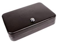 Bulldog Personal Safe, 9.5 inchx6.5 inchx2 inch, Key Lock, Security Cable, Black