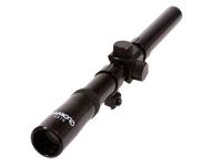 Gamo 4x15 Rifle Scope, 30/30 TV Reticle, .75 inch Tube, 3/8 inch Rings