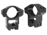 Gamo 1 inch Rings, High, 3/8 inch & 11mm Dovetail, See-Thru