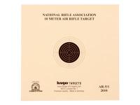 Kruger NRA 10 Meter Air Rifle Target, 5.5 inchx5.5 inch, 100ct