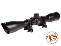 UTG Golden Image 4x32 Rifle Scope, Mil-Dot Reticle, 1/4 MOA, 1 inch Tube, Weaver Rings