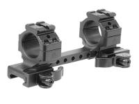 Leapers UTG 1-Pc Mount, 1 inch Rings, High, 130mm Base, 2 Top Slots, Weaver/Picatinny Mount