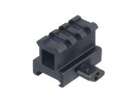 UTG 3-Slot High-Profile Compact Riser Mount, 1 inch High, Black