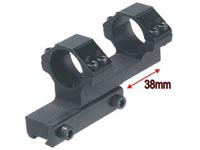 UTG Leapers Accushot 1-Pc Bi-directional Offset Mount w/1 inch Rings, High, 11mm Dovetail
